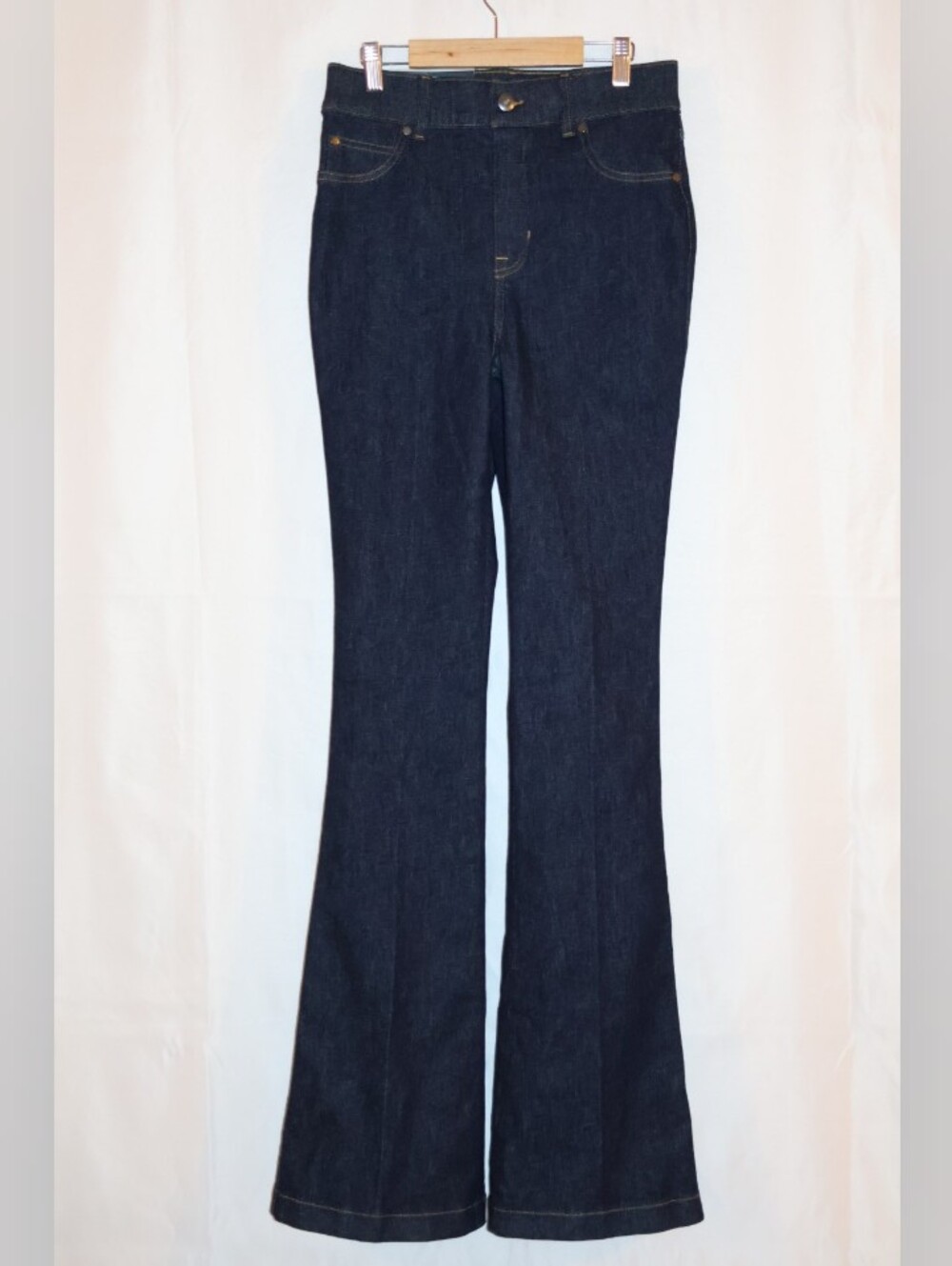 SPANX Everywear High Rise Flare Denim Pants.